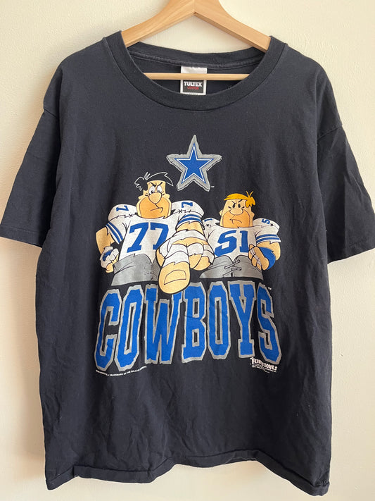 1993 Dallas Cowboys The Flintstones Vintage Graphic Tee (XL)