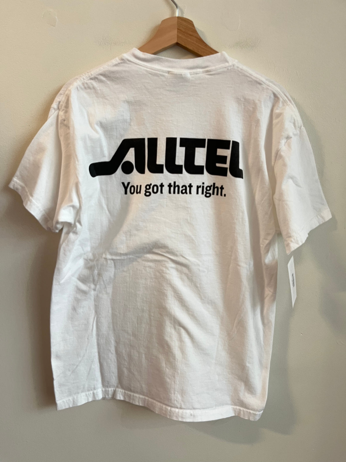 00s Carolina Panthers Cat Scratch Alltel Sponser Tee (L)