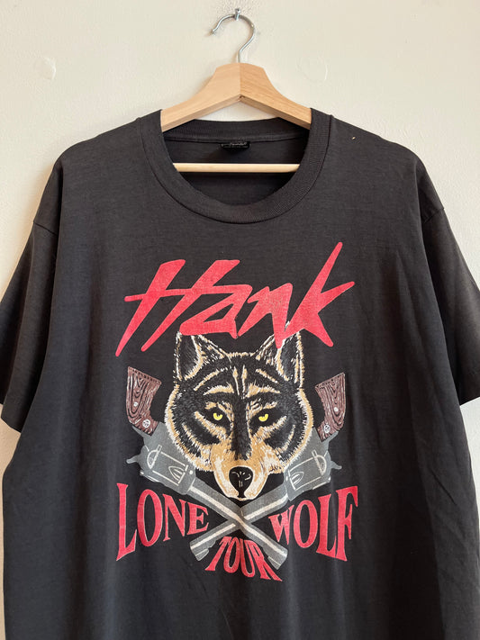 1990 Hank Williams Lone Wolf Music Tee (XL)