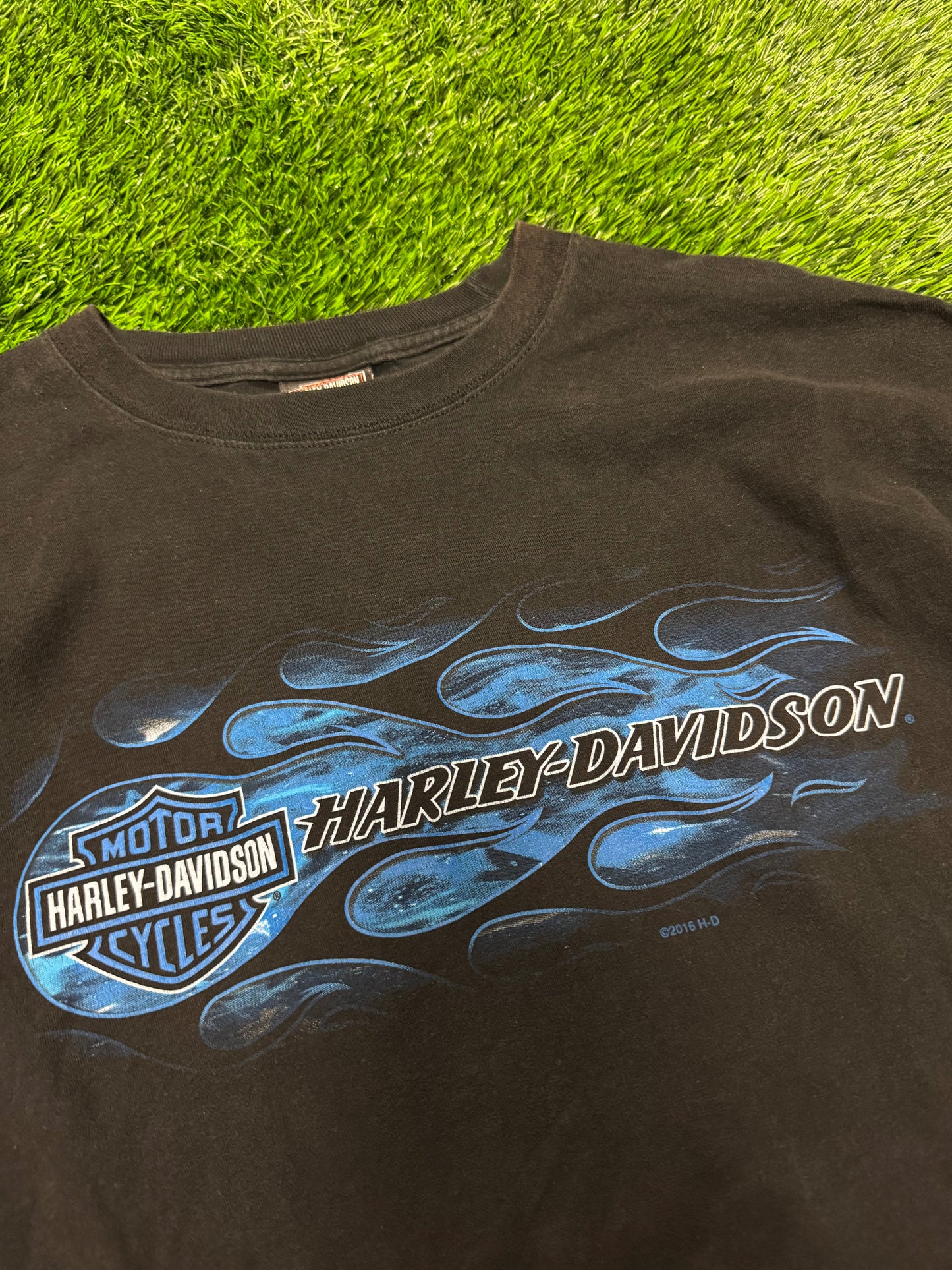 Harley Davidson Colorado Blue Flames Tee (XXL)