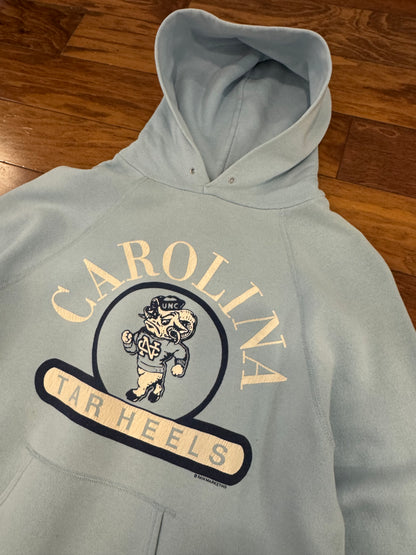 80s University Of North Carolina (UNC) Tar Heels Vintage Hoodie (M)