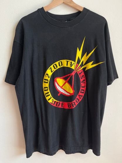 1992 U2 Zoo TV Outside Broadcast Vintage Music Tour Tee (XL)