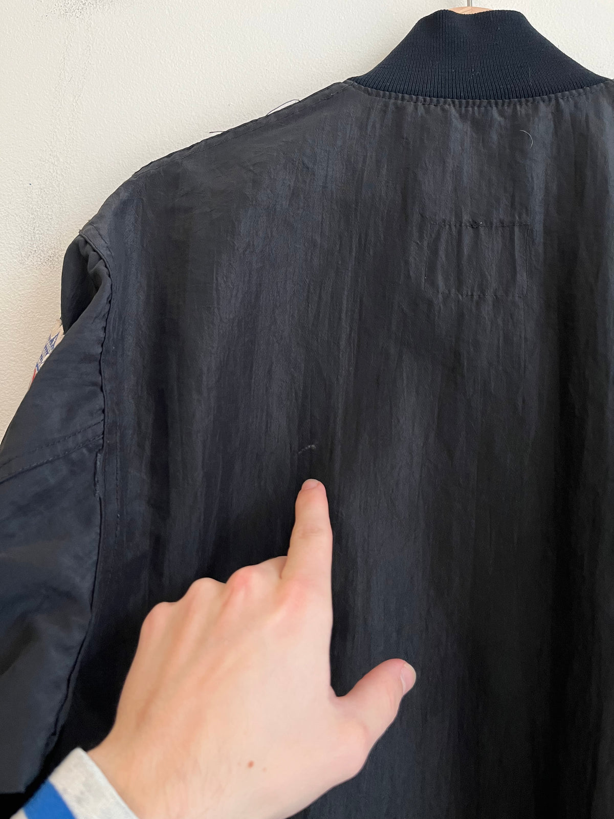 90s Carolina Panthers Starter 1/4th Zip Black Windbreaker (M)