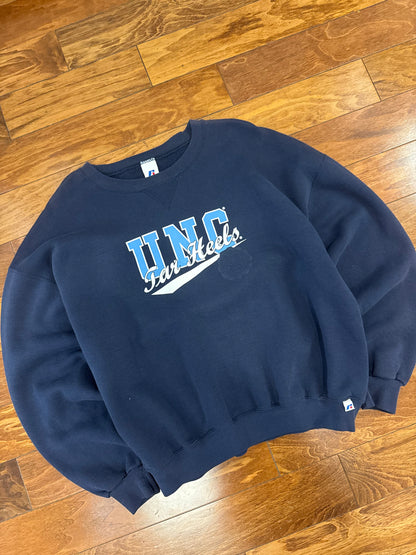 90s UNC Tar Heels Vintage Russell Crewneck (XL)