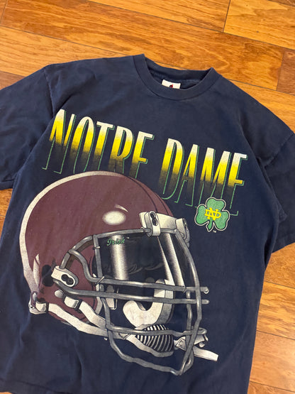 90s Notre Dame Riddell Helmet Tee (XL)