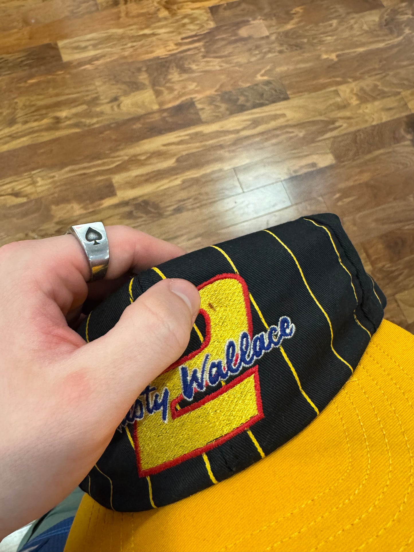 90s Rusty Wallace Pin Strip Nascar Hat (OS)