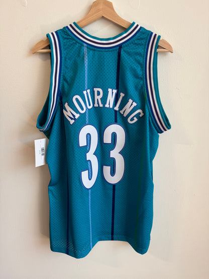 2010s Charlotte Hornets Alonzo Mourning Mitchell & Ness Jersey (L)