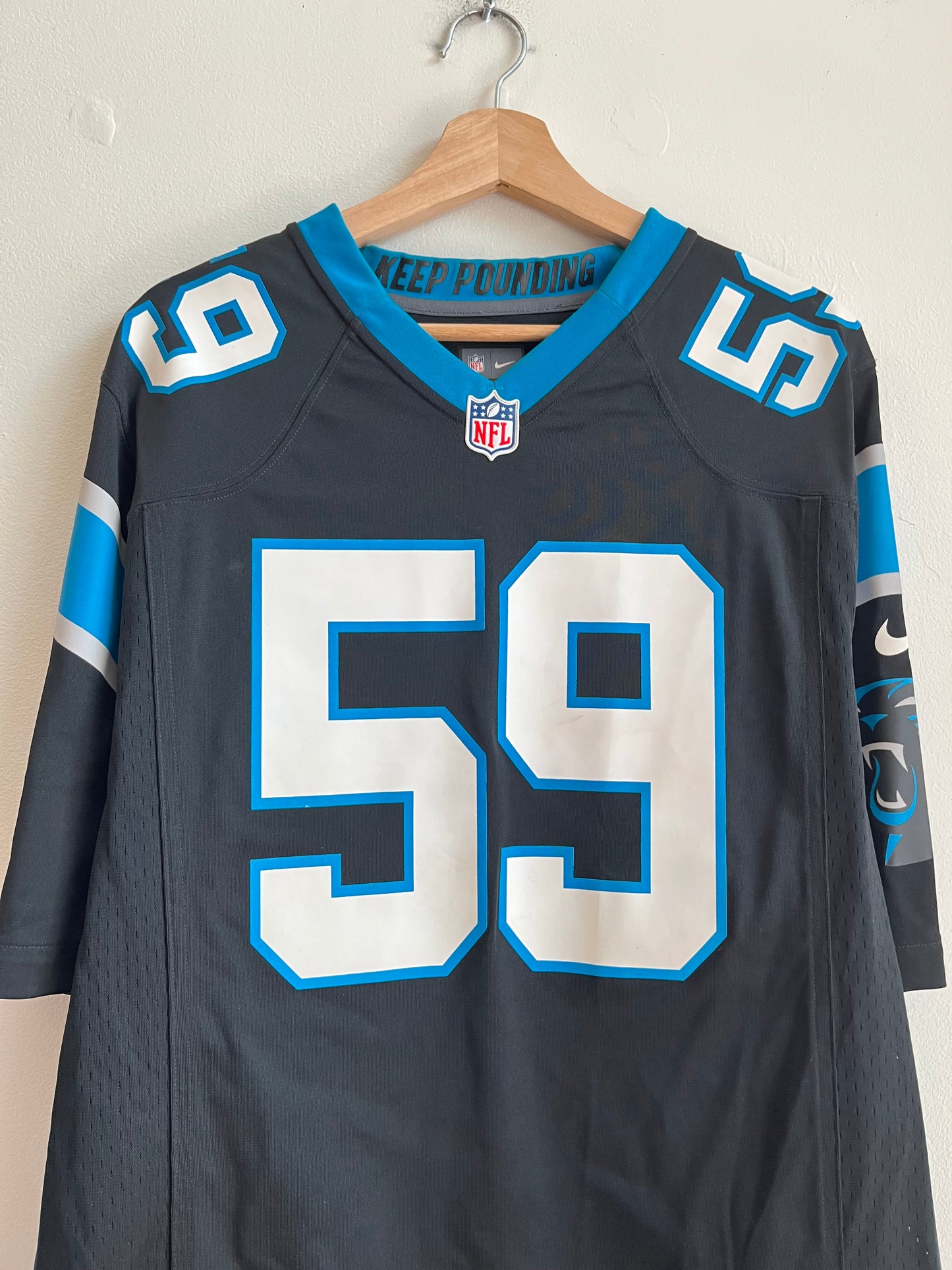 2012 Carolina Panthers Luke Kuechly Nike Home Jersey (L)