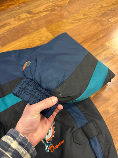 90s Miami Dolphins Pro Player Puffer Jacket (XXL)