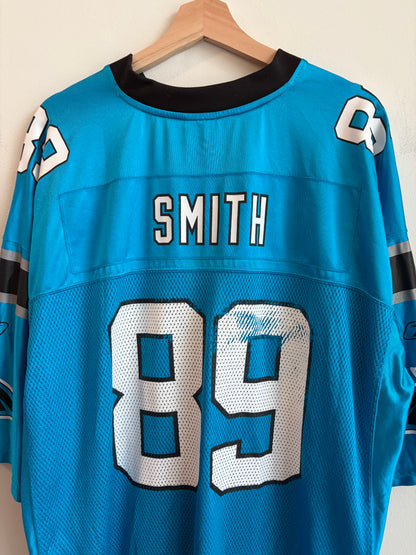 00s Carolina Panthers Steve Smith Blue Reebok Jersey (XXL)