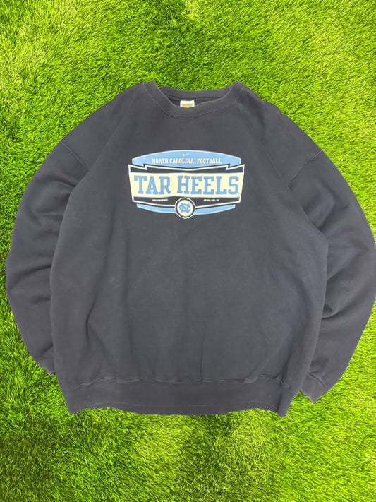 90s University Of North Carolina (UNC) Nike Spell Out Vintage Crewneck (XXL)