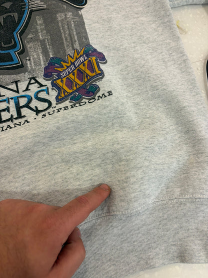 1996 Carolina Panthers Bourbon St Bound Grey Crewneck (L)