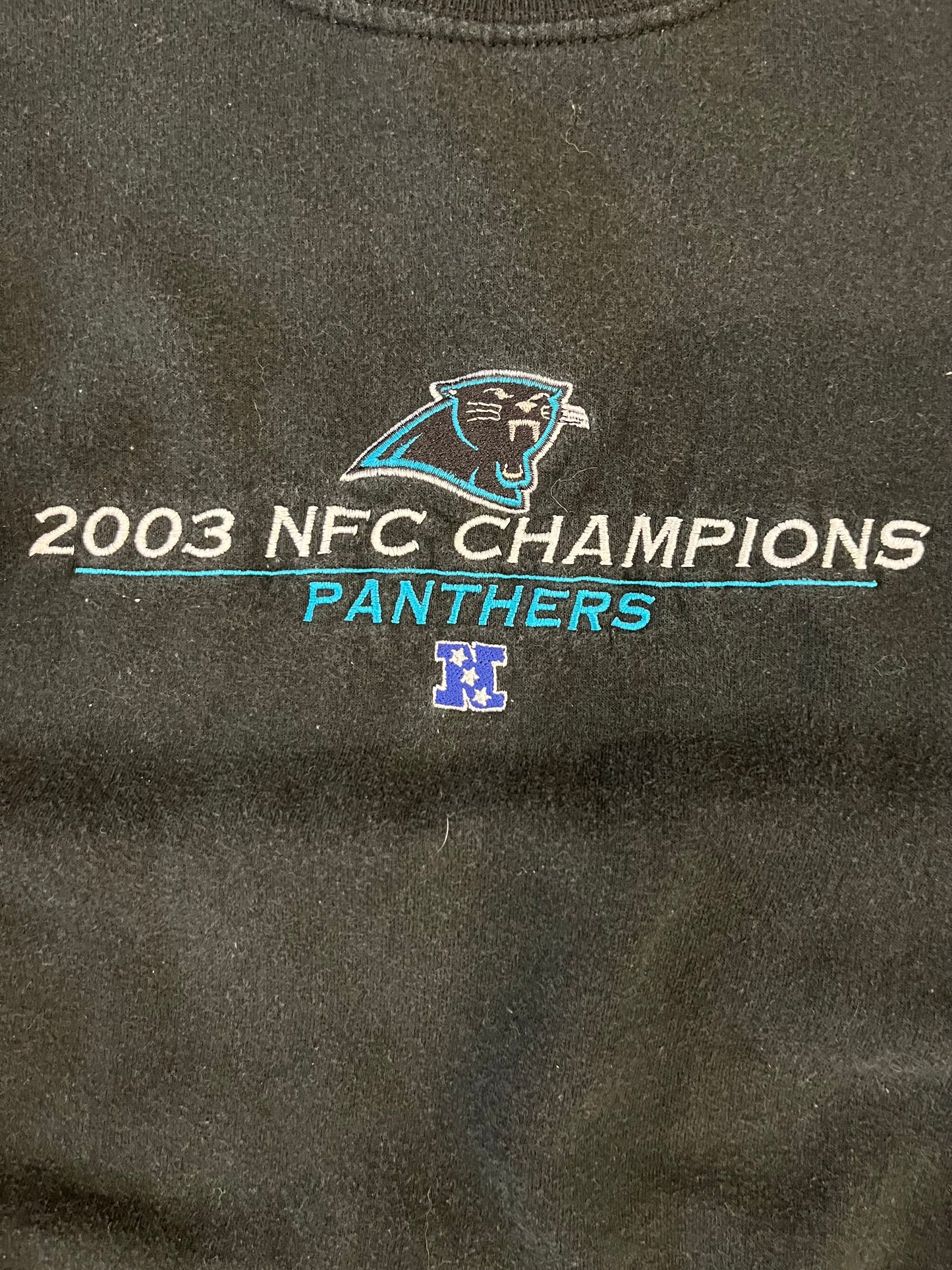 2003 Carolina Panthers Embroidered NFC Crewneck (XL)
