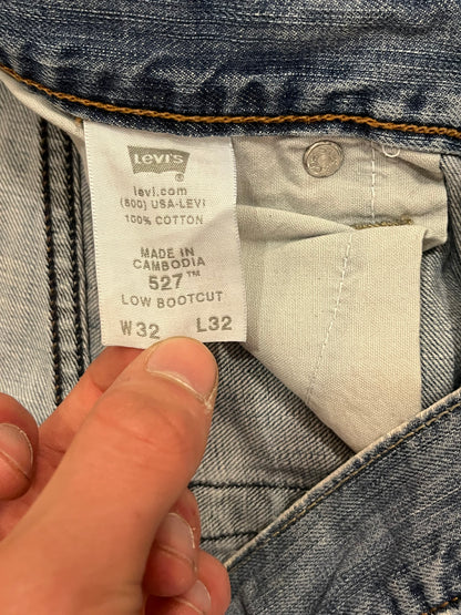 2009 Levi's 527 Paint Splatter Boot Cut Jeans (32 x 32)