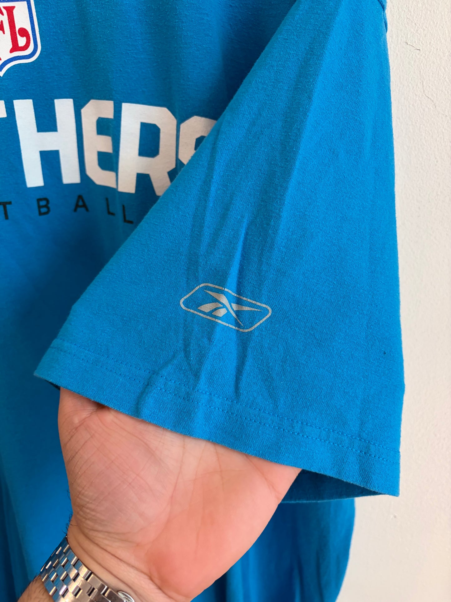 00s Carolina Panthers Football Blue NFC South Tee (XL)