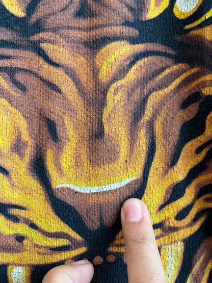00s Liquid Blue Flaming Tiger Tee (XL)