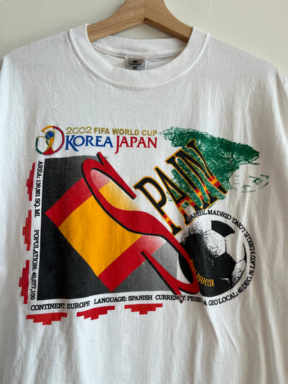 2002 Spain Soccer Vintage World Cup Tee (XL)