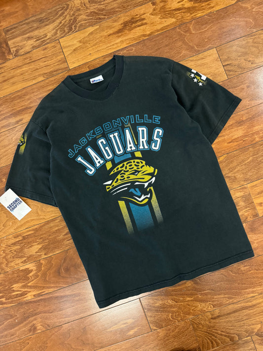 90s Jacksonville Jaguars Pro Player Double Sided Vintage Tee (M)