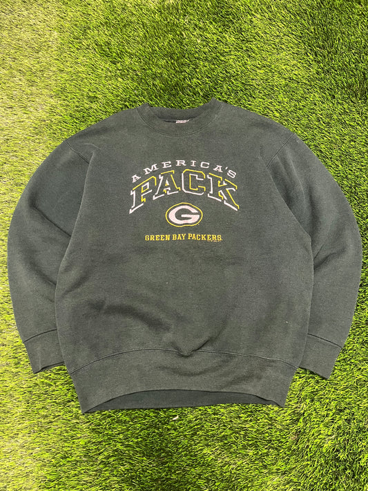 90s Green Bay Packers Americas Pack Crewneck (L)