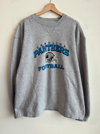 00s Carolina Panthers Boxy Grey Crewneck (XL)