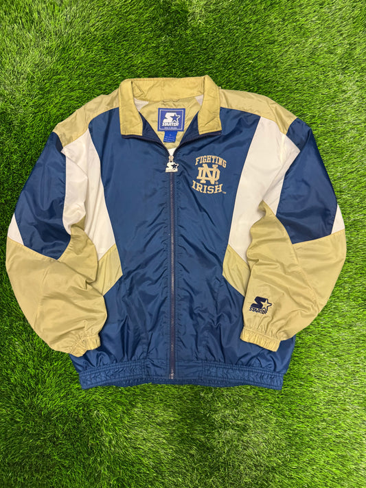 90s University of Notre Dame Starter Embroidered Windbreaker (L)