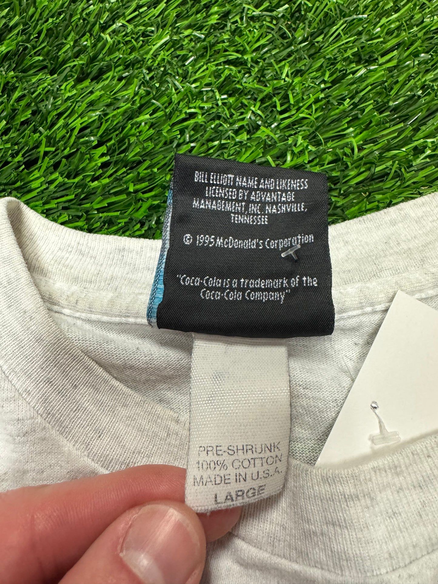 1995 Bill Elliot Vintage Nascar Batman Forever McDonalds DC Racing Tee (L)