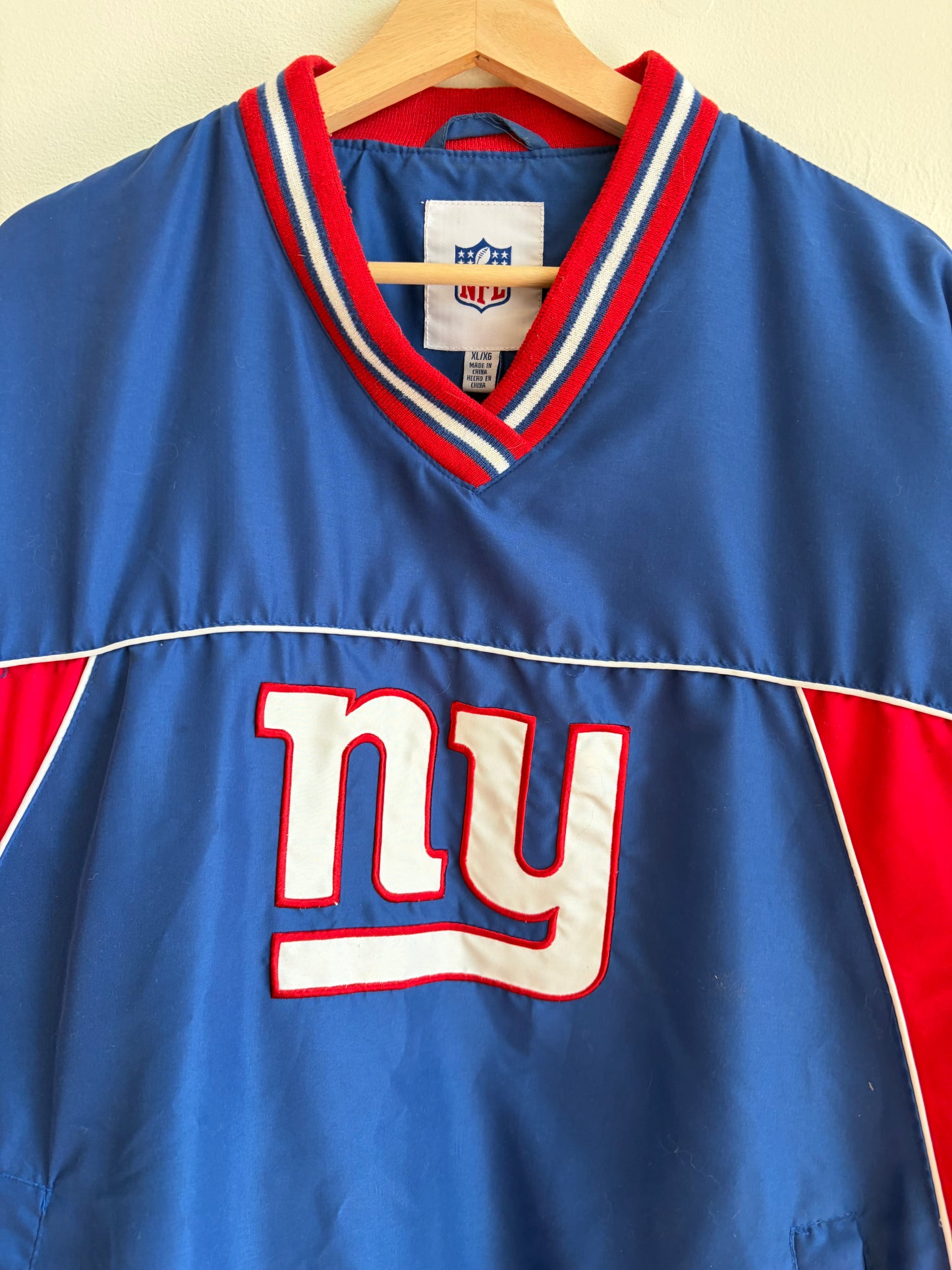 2000s New York Giants NFL Blue Windbreaker (XL)