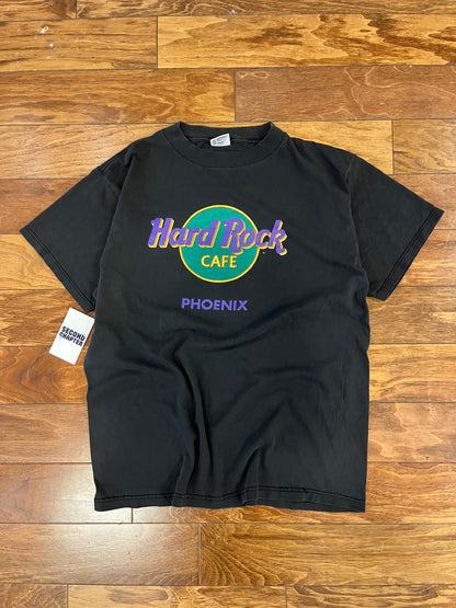 90s Hard Rock Cafe Phoenix Faded Black Tee (L)