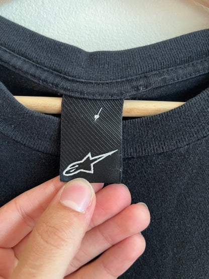 00s Alpine Stars Black Spell Out Tee (XL)