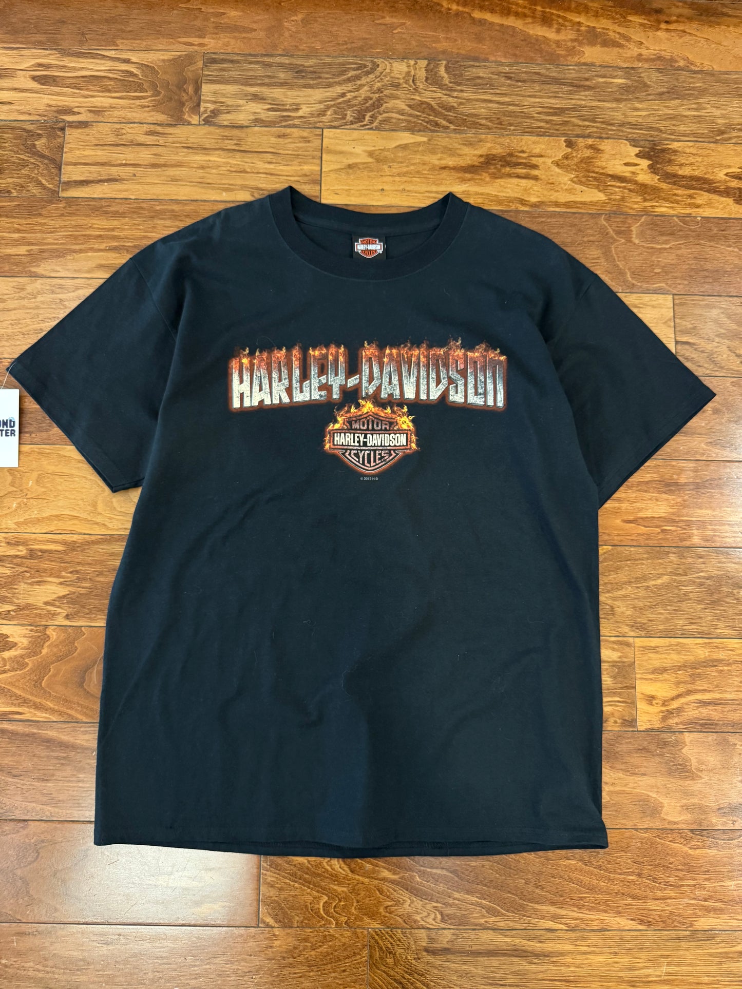 2013 Harley Davidson Florida Flames Spell Out Vintage Tee (L)