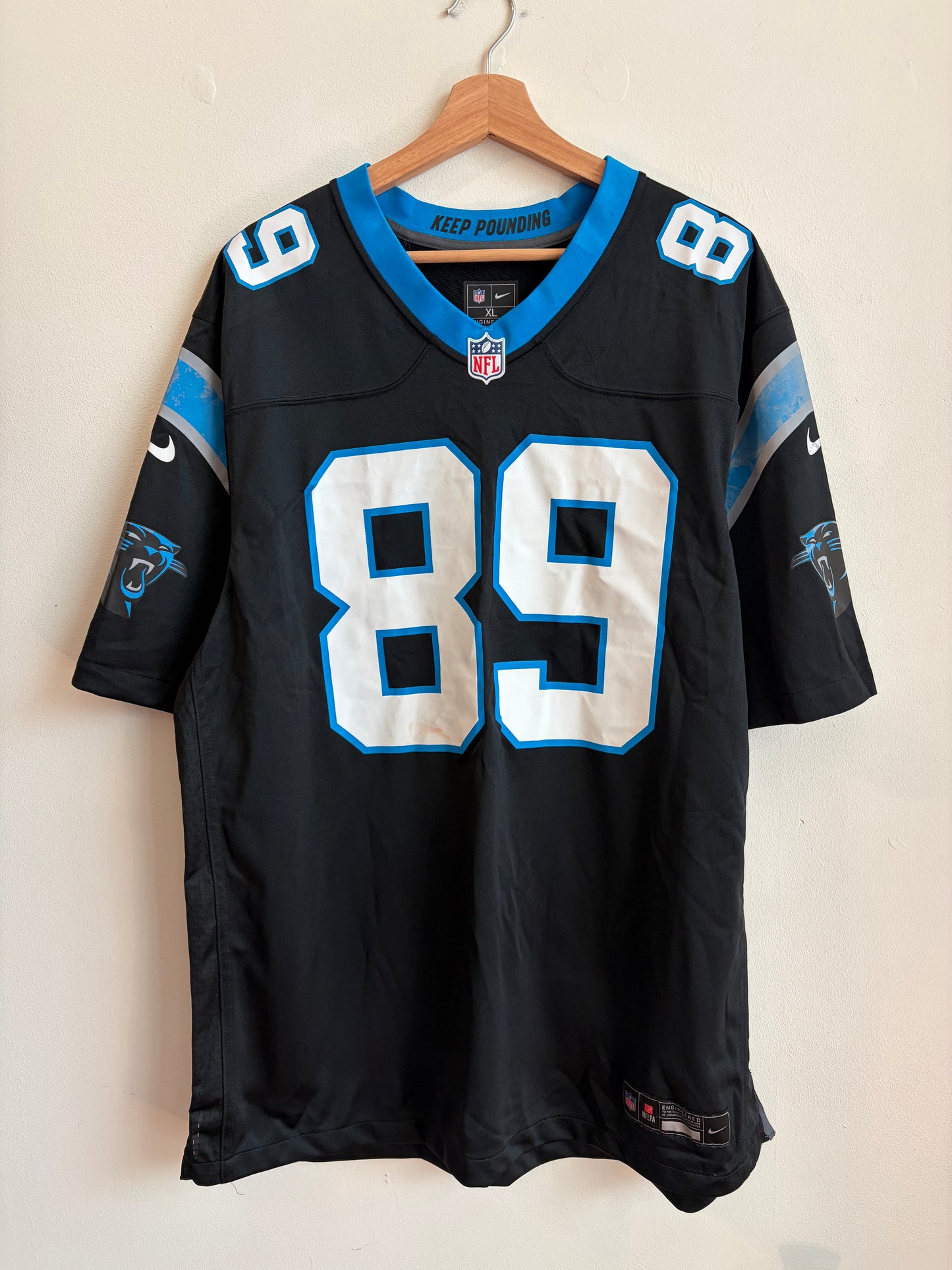 2023 Carolina Panthers Steve Smith Sr Flawed Jersey (XL)