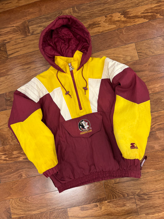 90s Florida State University (FSU) Starter Puffer Jacket (M)