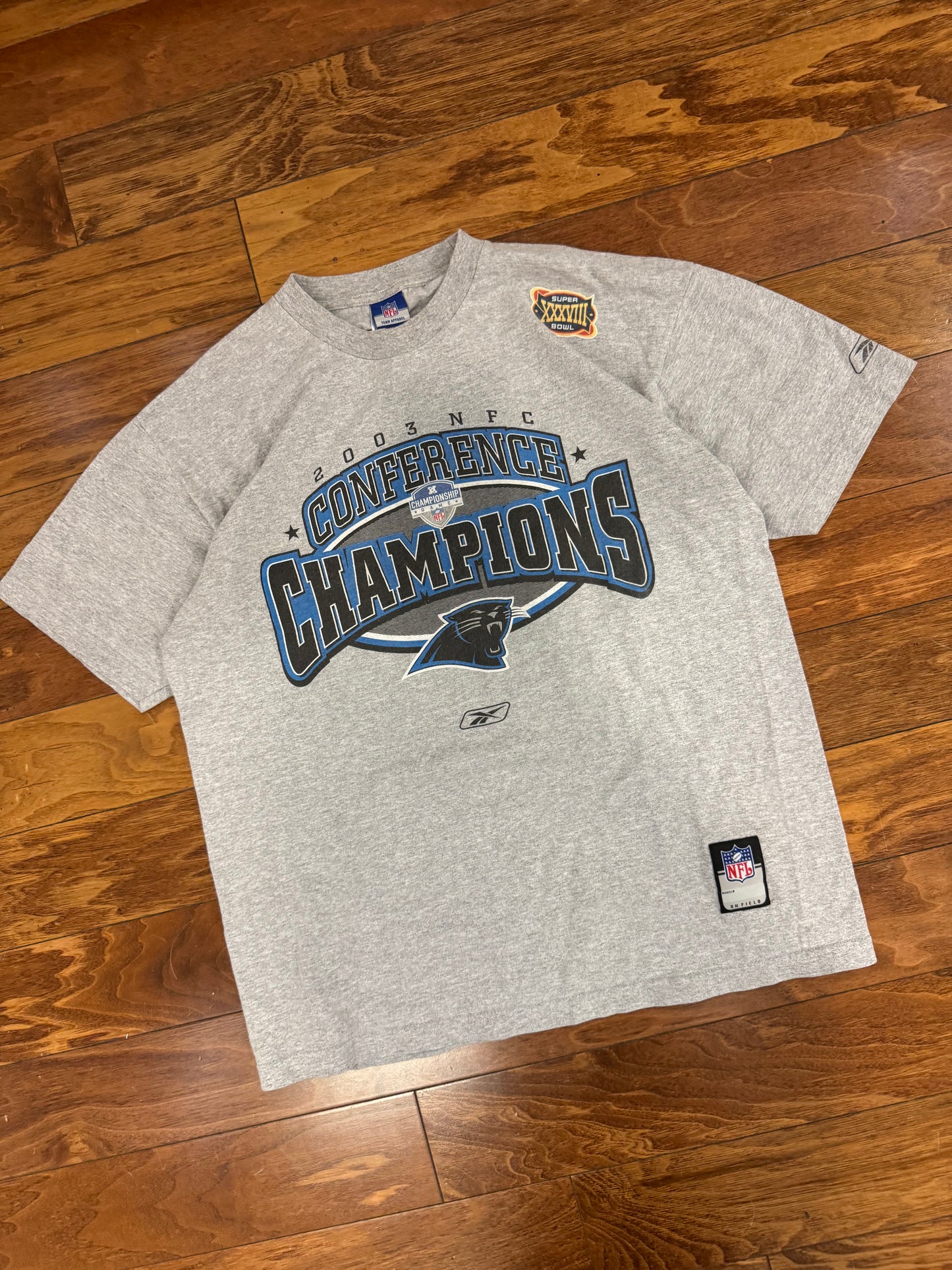 2003 Carolina Panthers NFC Champs Tee (M)