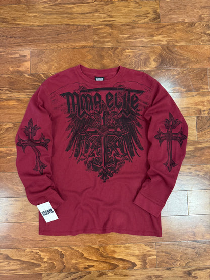 00s MMA Elite Burgundy Thermal Shirt (XL)