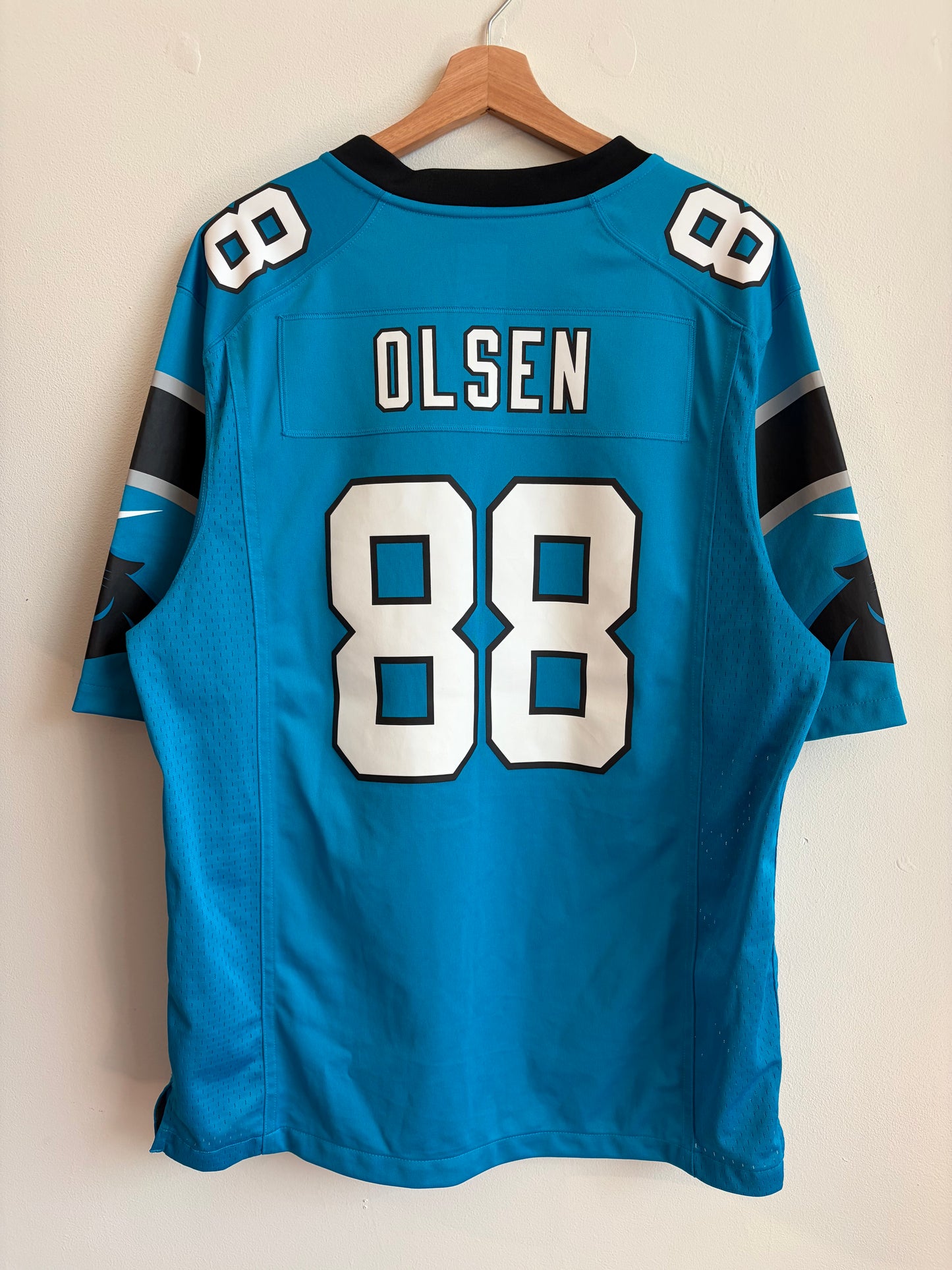 2016 Carolina Panthers Blue Greg Olsen Nike Jersey (L)