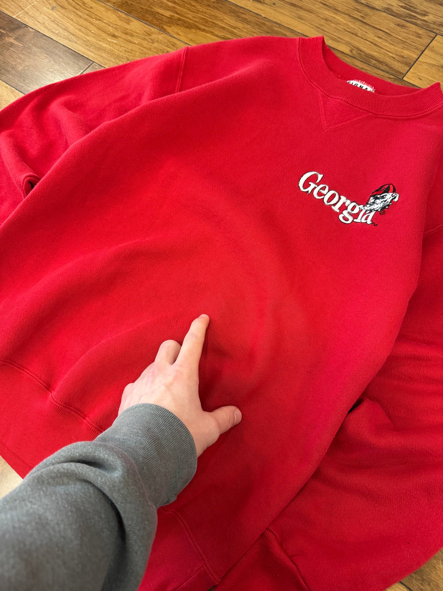 00s Georgia Bulldogs Essential Embroidered Crewneck (M)