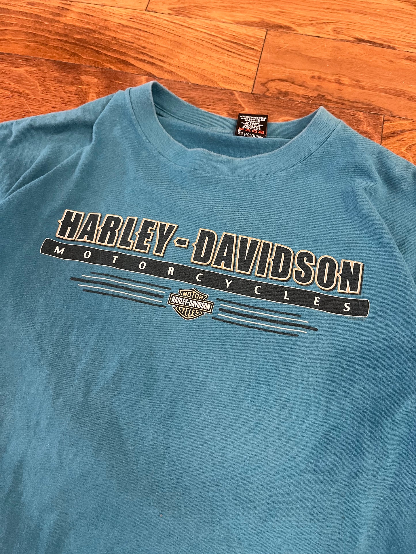1996 Harley Davidson Teal Statesville Tee (XL)