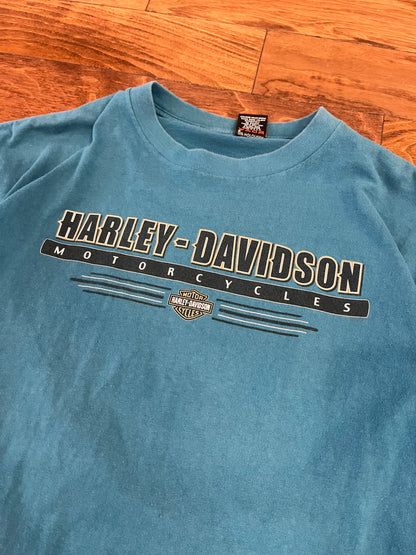 1996 Harley Davidson Teal Statesville Tee (XL)