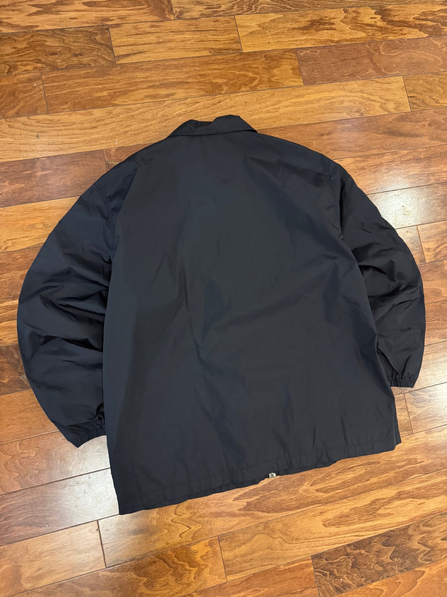 00s Nike Black Striped Lightweight Windbreaker (XL)