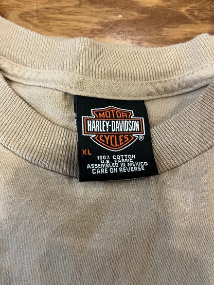 2008 Harley Davidson Roanoke Beige Tee (XL)
