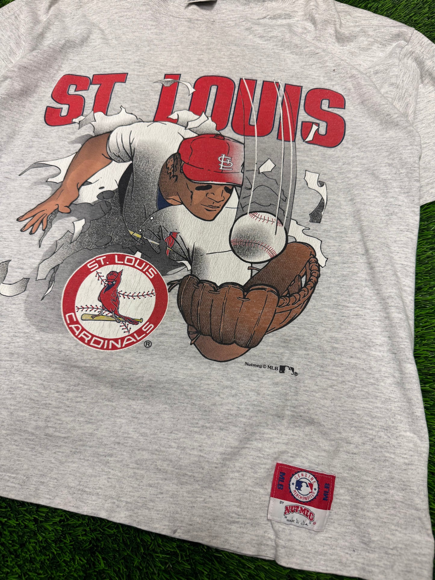 90s St Louis Cardinals Breakthrough Nutmeg MLB Tee (XL)