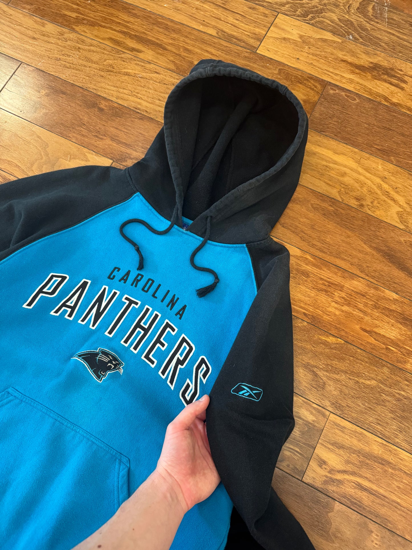 2010 Carolina Panthers Two Tone Reebok Hoodie (S)