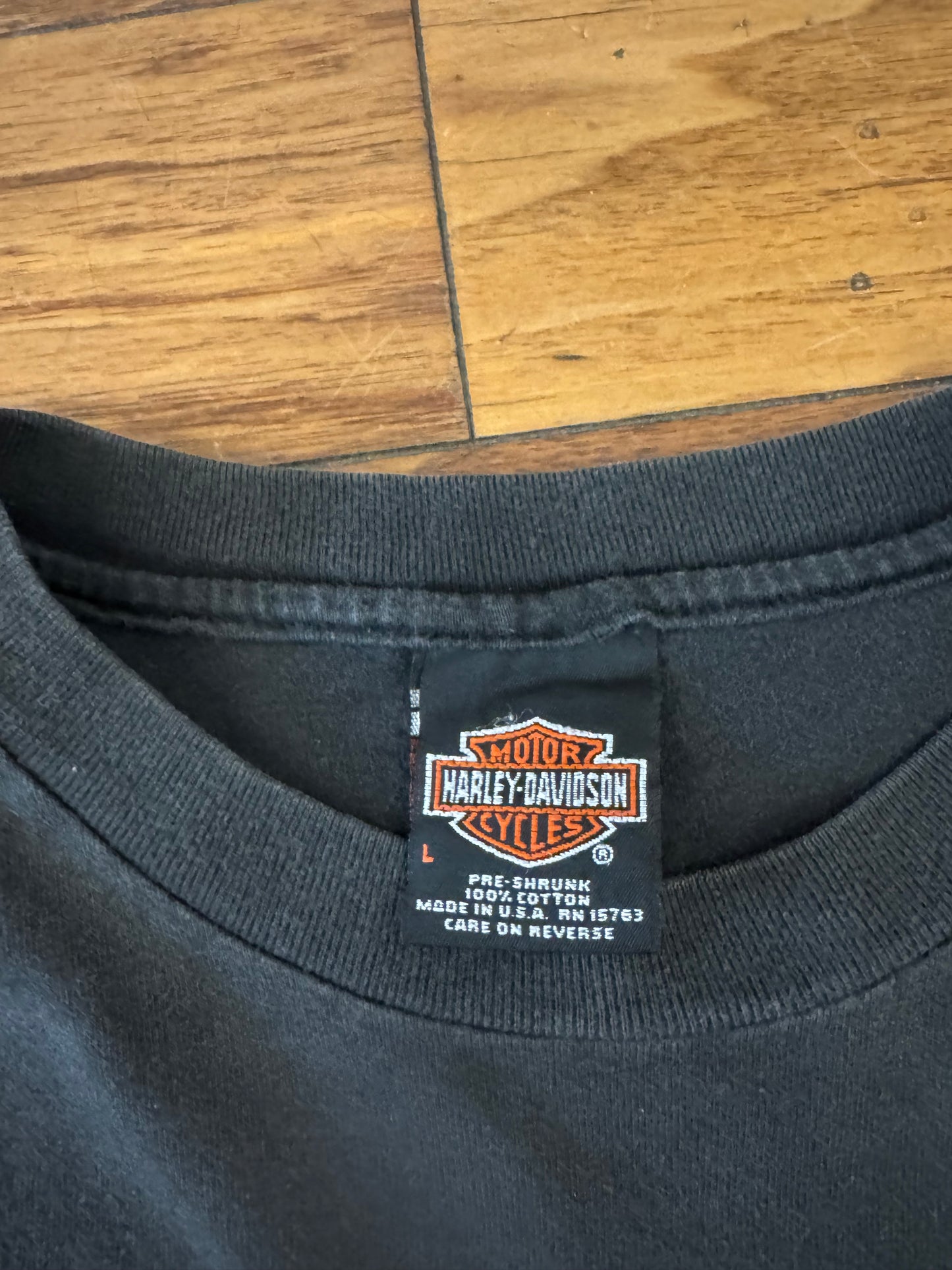 2000 Harley Davidson Flaming Eagle South Carolina Graphic Tee (L)