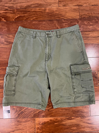 00s Quiksilver Green Cargo Shorts (36)