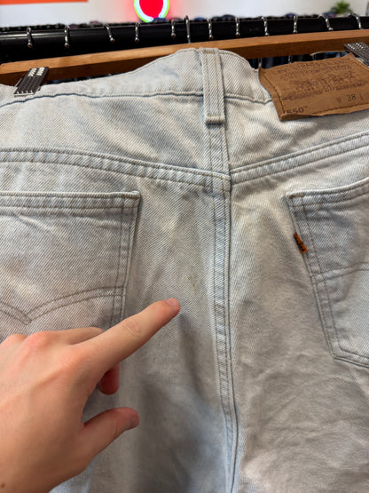 1994 Levi's 550 Orange Tab Jean Shorts (38)