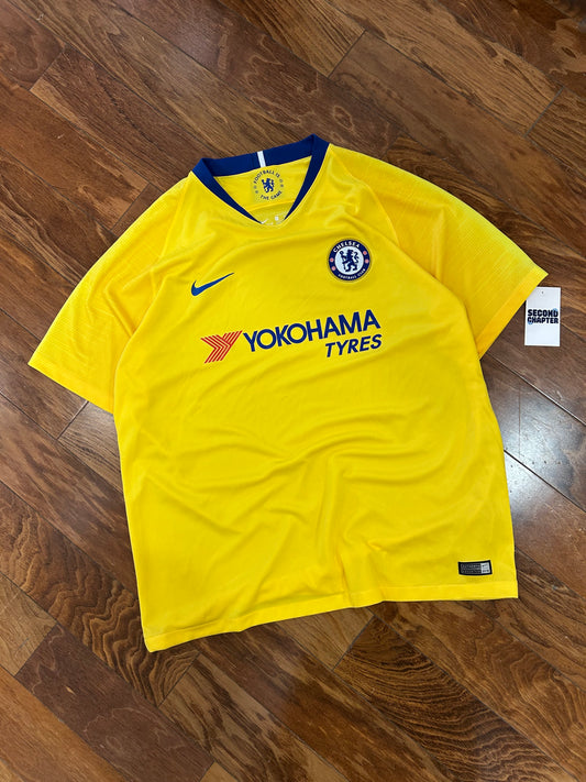 Chelsea FC Nike Yellow Soccer Jersey 2018 Kit (XL)