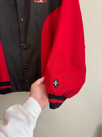 90s Hickory Crawdads Vintage MLB Letterman Jacket (XL)