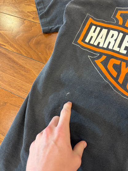90s Harley Davidson Good Times Graphic Fun Wear Tee (M)