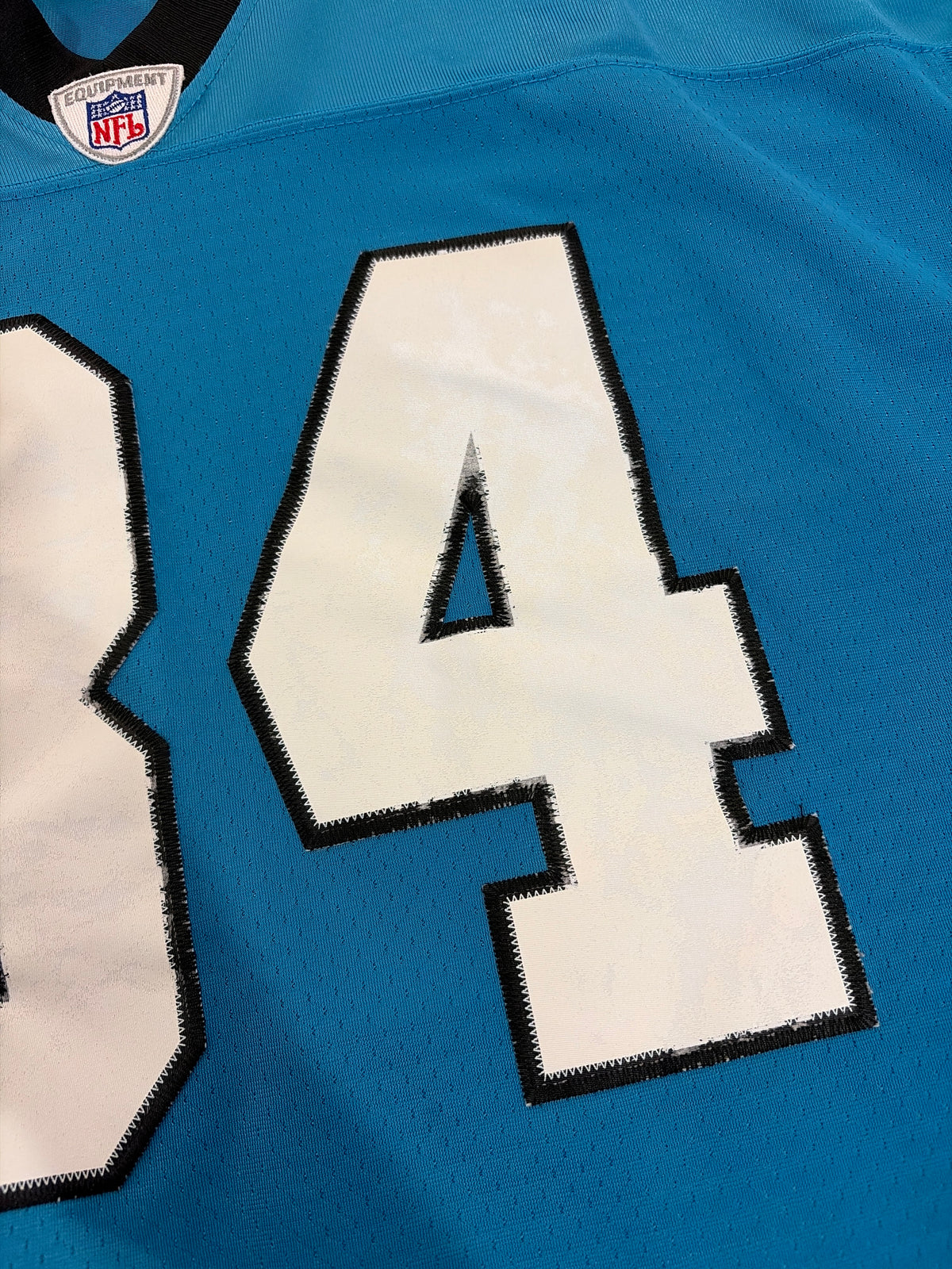 00s Carolina Panthers DeAngelo Williams Blue Stitched Flawed Jersey (XL)