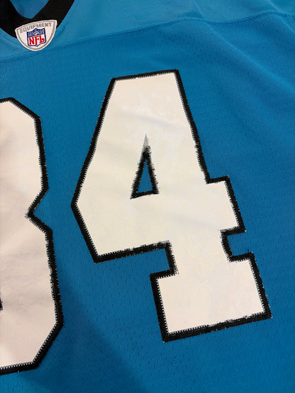 00s Carolina Panthers DeAngelo Williams Blue Stitched Flawed Jersey (XL)